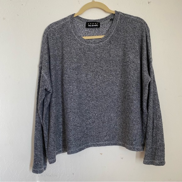 Sport The Kooples grey sweater oversize comfy cozy pullover - Picture 1 of 9